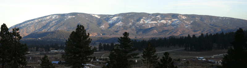 N-side Frazier Mountain from Cuddy Valley Road